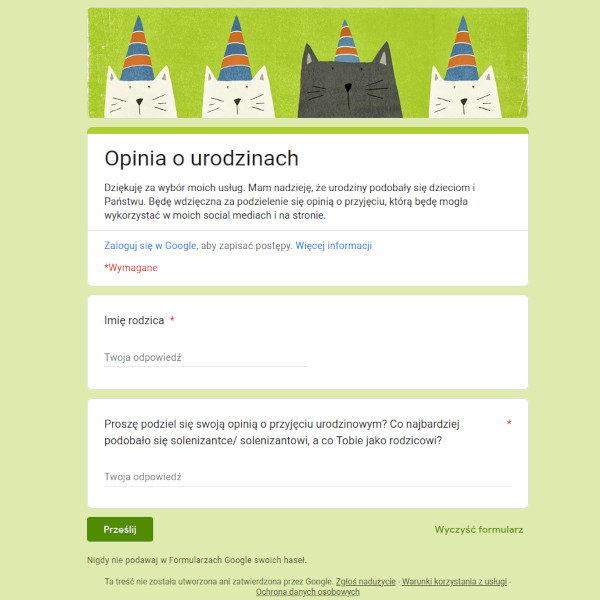 Opinie o urodzinach - podglad